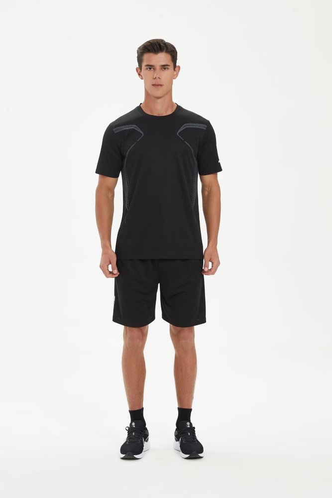 Men's Quick-dry Sports Fitness Shirt and Shorts Kit