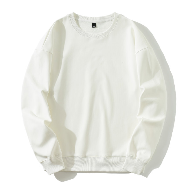 Adult Pure Cotton Sweatshirt White