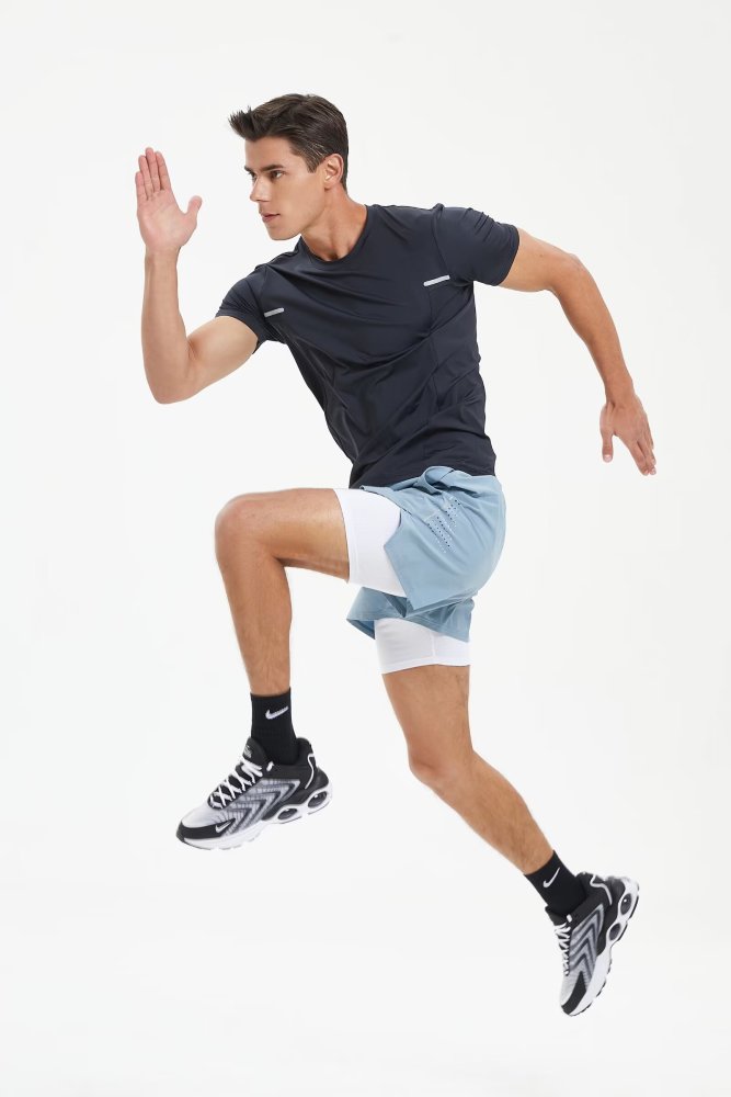 Men's Quick-dry Sports Fitness Shirt and Shorts Kit