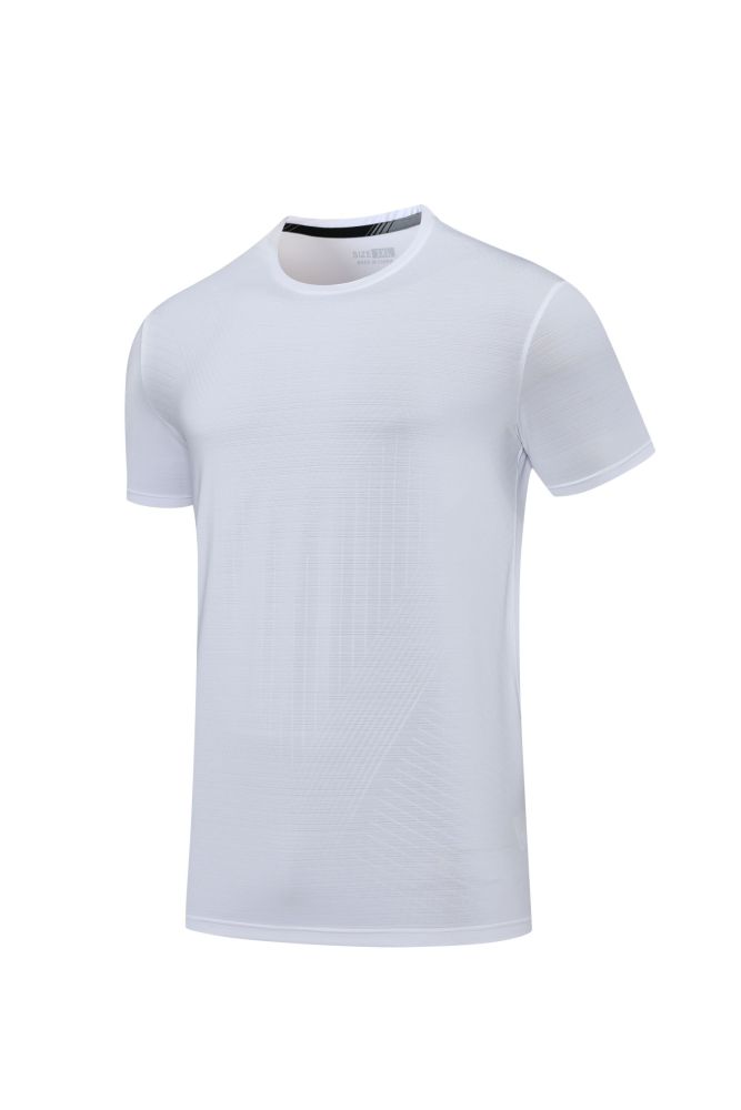 PCS Men's Quick-dry Sports Fitness T-shirt White #204