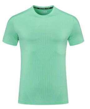 5PCS Men's Quick-dry Sports Fitness T-shirt Emerald green #203