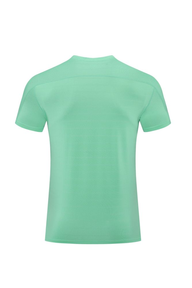 2PCS Men's Quick-dry Sports Fitness T-shirt Emerald green #203