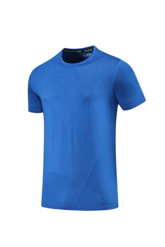 3PC Men's Quick-dry Sports Fitness T-shirt Blue #203