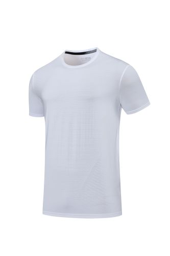 3PCS Men's Quick-dry Sports Fitness T-shirt White #204