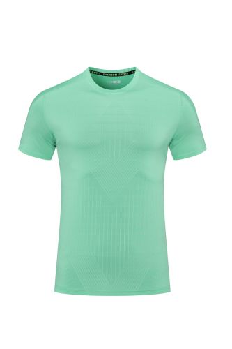 1PC Men's Quick-dry Sports Fitness T-shirt Emerald green #203