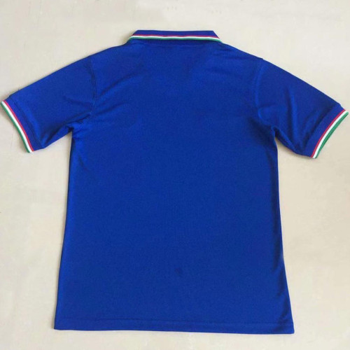 1990 Italy Home Blue Retro Soccer Jersey