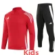 2024 AD Red Kids Half Pull Tracksuit (童装)(半拉链)