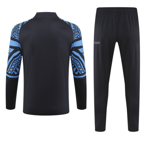 23-24 Napoli Dark Blue Half Pull Tracksuit (半拉链)
