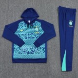 24-25 Brazil Blue Hoodie Tracksuit (卫衣套装)