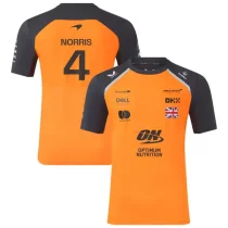 2025 McLaren NORRIS #4 Yellow Racing Suit (圆领)