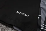 24-25 Algeria Black Kids Half Pull Tracksuit (童装)(半拉链)