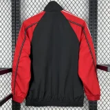 24-25 Man Utd Black Red Windbreaker