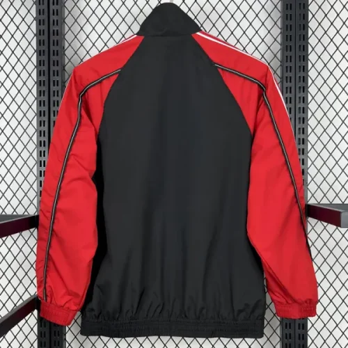24-25 Man Utd Black Red Windbreaker