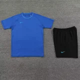 2024 NK Fancy Blue Training Short Suit (100%Cotton)纯棉