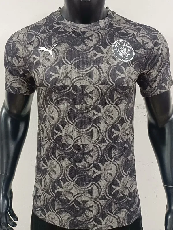 25-26 Man City Grey Black Player Version Training shirts
