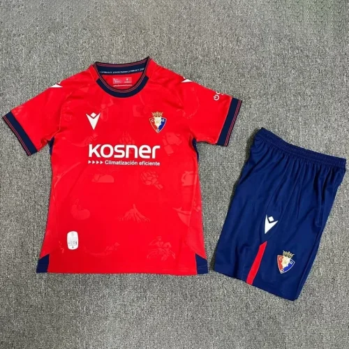 24-25 Osasuna Home Kids Soccer Jersey