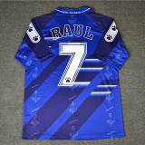 1994-1996 RMA Away Blue Retro Soccer Jersey