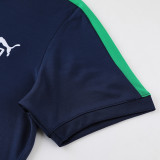 2023 PM Royal Blue Short-sleeved Trouser Suit #PJ01