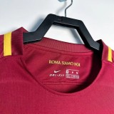 2017-2018 Roma Home Long Sleeve Retro soccer Jersey (长袖)