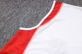 23-24 Flamengo White Tank top and shorts suit #D778