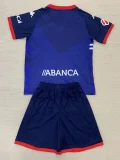 24-25 La Coruna Away Kids Soccer Jersey