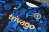 23-24 CHE Blue Black Training Short Suit