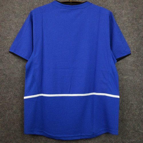 2002-2004 Man Utd Away Blue Retro Soccer Jersey
