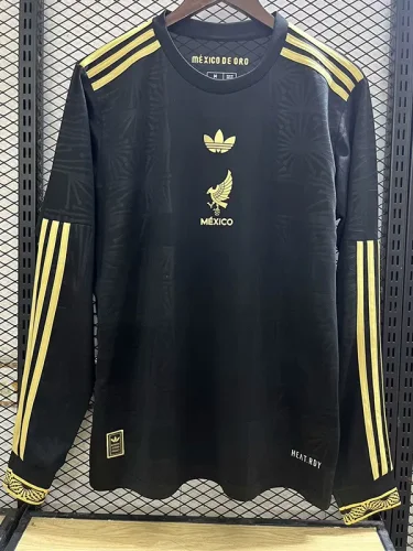 25-26 Mexico Gold Cup Black Long Sleeve Soccer Jersey (长袖)