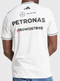 2025 Fl Mercedes White T-Shirts Racing Suit(圆领)