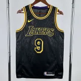 Lakers JAMES JR. #9 Black Top Quality Hot Pressing NBA Jersey(蛇纹)