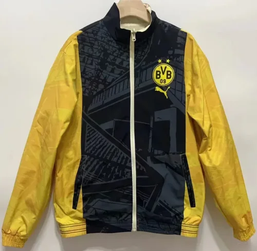 2024 Dortmund Khaki & Black Double Sided Windbreaker (双面风衣)