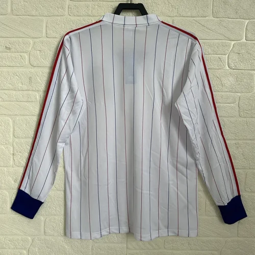 1980-1982 France Away Long Sleeve Retro Soccer Jersey (长袖)