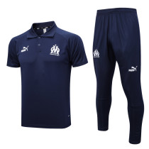 23-24 Marseille Royal Blue Polo Tracksuit #C990