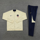 23-24 PSG Beige Jacket Tracksuit