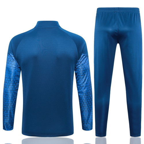 23-24 Marseille Dark Blue Jacket Tracksuit # A686