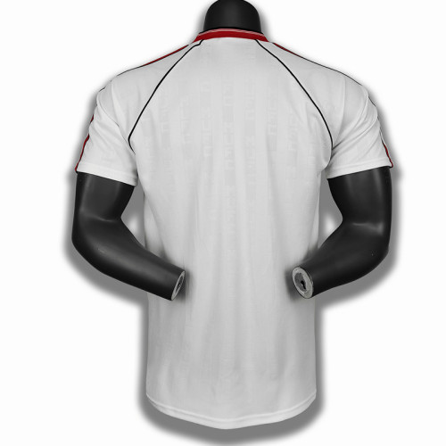 1988-1990 Man Utd Away White Retro Soccer Jersey