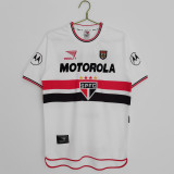 2000 Sao Paulo Home Round Neck Retro Soccer Jersey