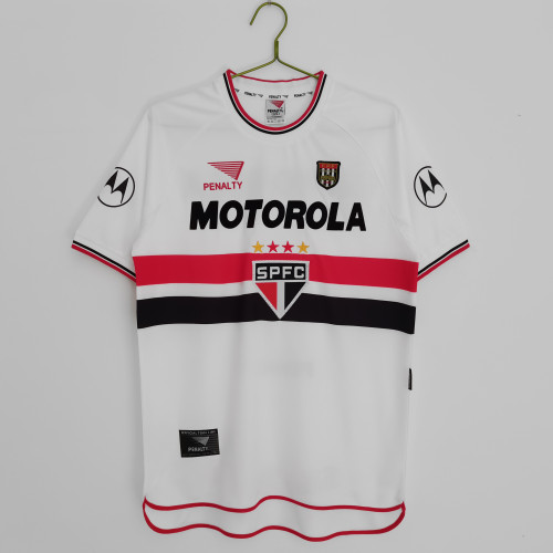 2000 Sao Paulo Home Round Neck Retro Soccer Jersey