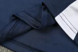 2024 AD Navy blue Kids Half Pull Tracksuit (童装)(半拉链)