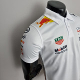 2022 F1 Formula One Red Bull White Polo Racing Suit(有领)