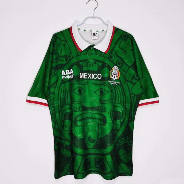 1998 Mexico Home Soccer Jersey