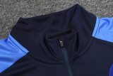 2022 Napoli Dark blue Kids Half Pull Tracksuit (童装) (半拉链)