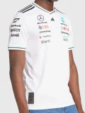 2025 Fl Mercedes White T-Shirts Racing Suit(圆领)
