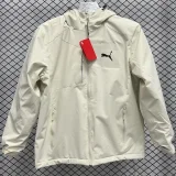 2024 Puma Thickened warm Beige Outdoor Jackets #F10加绒冲锋衣