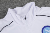 23-24 Napoli White Half Pull Tracksuit (半拉链)