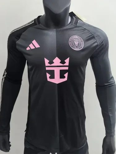 25-26 Inter Miami Away Long Sleeve Player VersionSoccer Jersey(长袖球员)