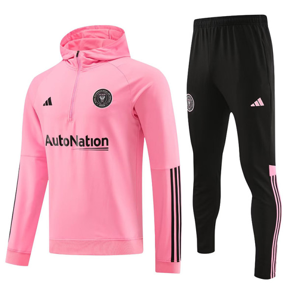 23-24 Inter Miami Pink Hoodie Jacket Tracksuit
