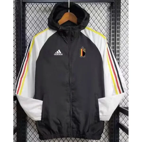 24-25 Belgium Black Windbreaker (白袖)