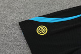 23-24 INT Black Training Short Suit (蓝袖）