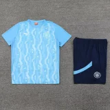 24-25 Man City Blue Training Short Suit